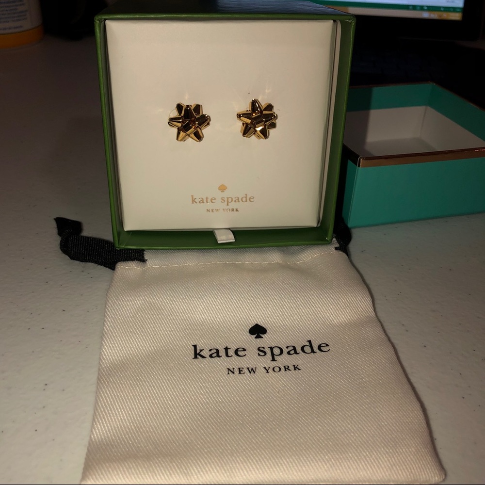 KATE SPADE ‘bourgeois bow' stud earrings NWT!! - Picture 5 of 6